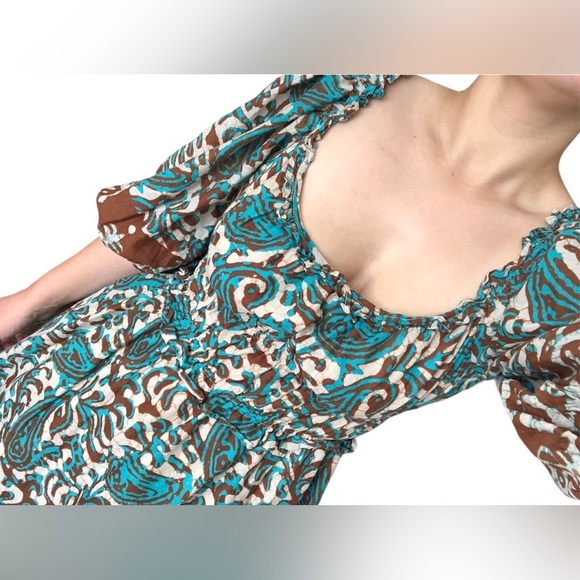 House of Harlow 1960 Artsy Boho Puff-Sleeve Mini Dress | Medium - Picture 2 of 6